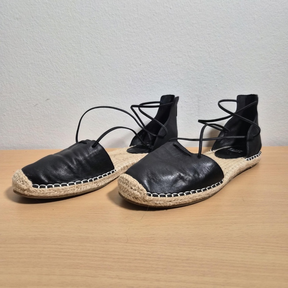 Eileen Fisher Womens Balletcore Lace Espadrille Strappy Leather Sandals US 10 - Picture 5 of 11
